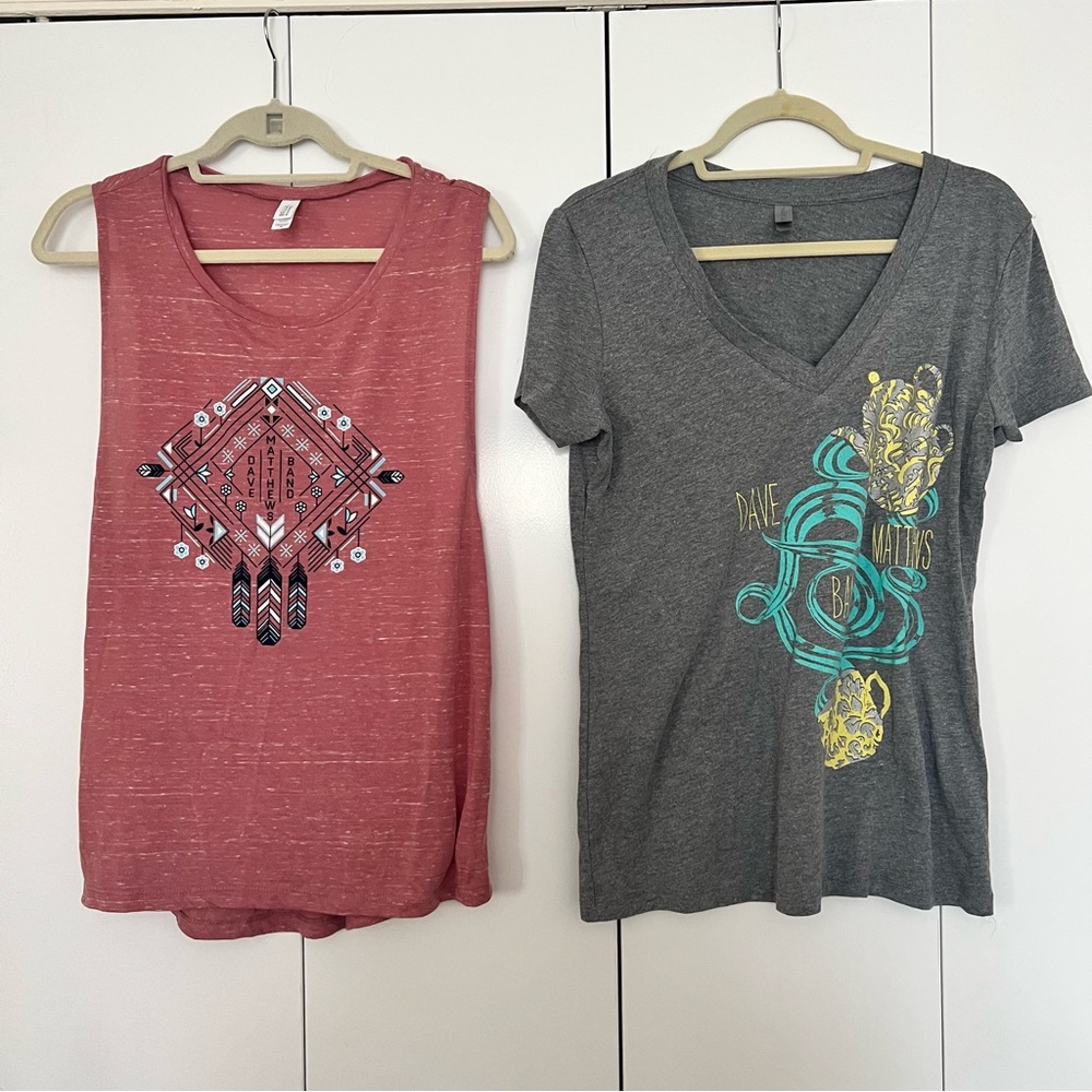 Dave matthews band tees size XL set of 2 DMB